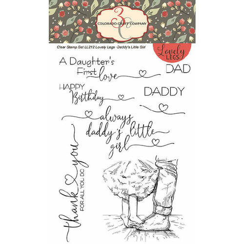 Colorado Craft Company Clear Stamps 4"X6" - Daddy's Girl (Lovely Legs)