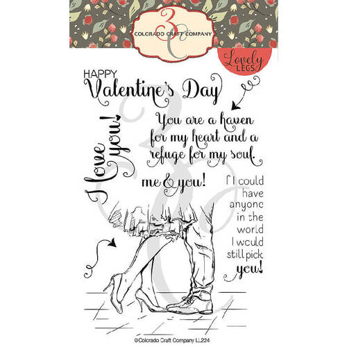 Colorado Craft Company Clear Stamps 4"X6" - Valentine's Day (Lovely Legs)