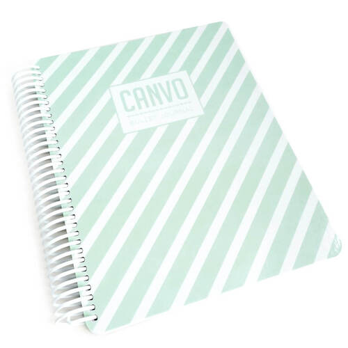 Catherine Pooler Canvo Journal - Mint Stripe