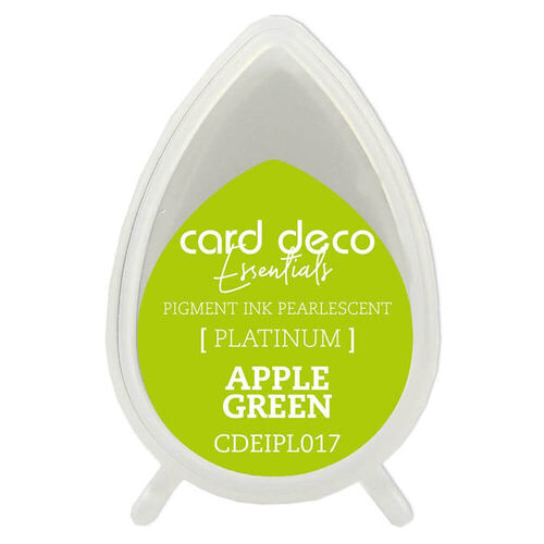Couture Creations Card Deco Essentials Fast-Drying Pigment Ink Pearlescent - Apple Green CDEIPL017