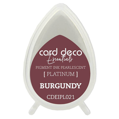 Couture Creations Card Deco Essentials Fast-Drying Pigment Ink Pearlescent - Burgundy CDEIPL021