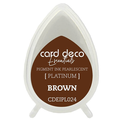 Couture Creations Card Deco Essentials Fast-Drying Pigment Ink Pearlescent - Brown CDEIPL024