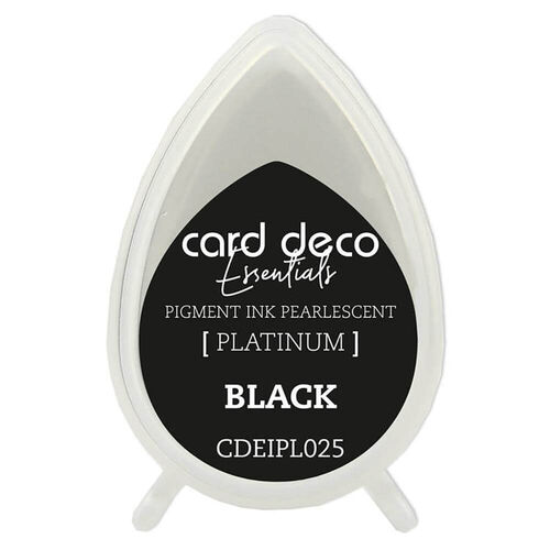 Couture Creations Card Deco Essentials Fast-Drying Pigment Ink Pearlescent - Black CDEIPL025