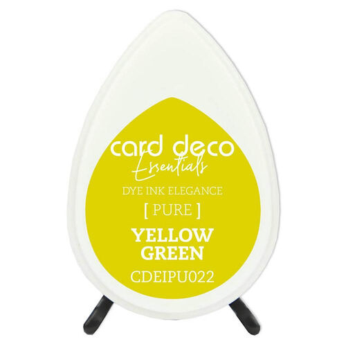 Couture Creations Card Deco Essentials Fade-Resistant Dye Ink - Yellow Green CDEIPU022