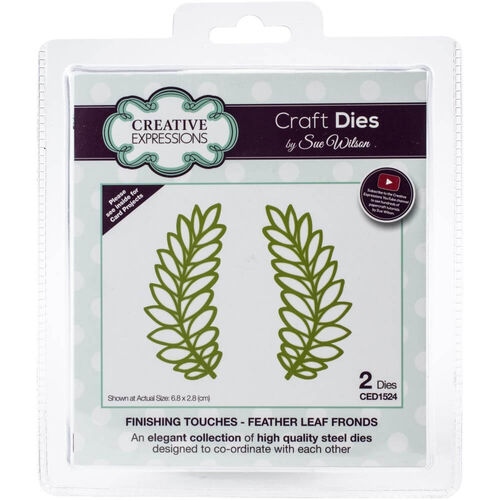 Creative Expressions Craft Dies - Finshing Touches-Feather Leaf Fronds (By Sue Wilson) CED1524