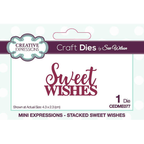Creative Expressions Craft Dies Mini Expressions - Sweet Wishes (By Sue Wilson)