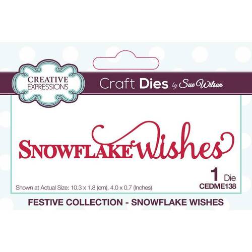 Creative Expressions Craft Dies - Festive Snowflake Wishes (by Sue Wilson)