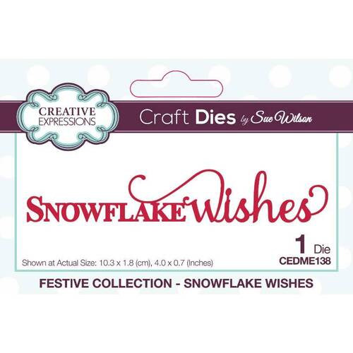 Creative Expressions Craft Dies - Festive Snowflake Wishes (by Sue Wilson)