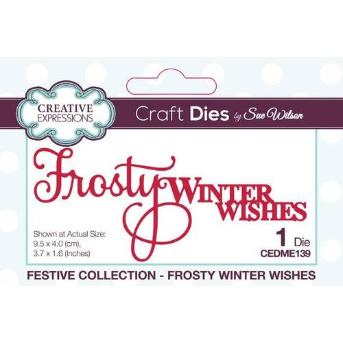 Creative Expressions Craft Dies - Festive Frosty Winter Wishes (by Sue Wilson)
