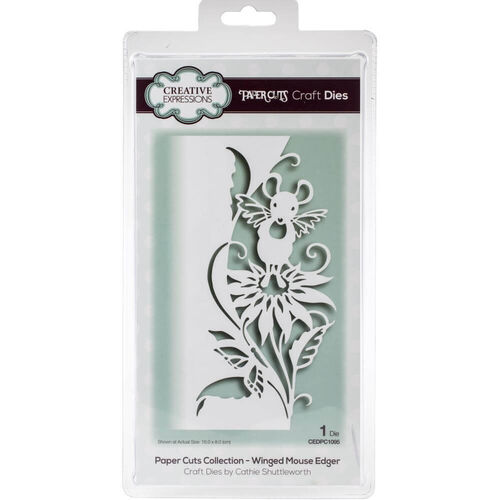 Creative Expressions Paper Cuts Edger Craft Dies - Winged Mouse CEDP1095