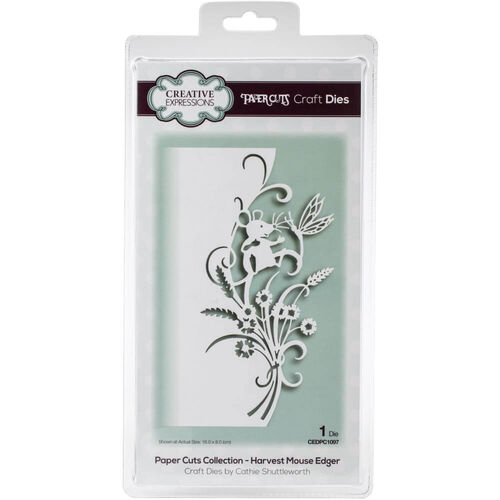 Creative Expressions Paper Cuts Edger Craft Dies - Harvest Mouse CEDP1097