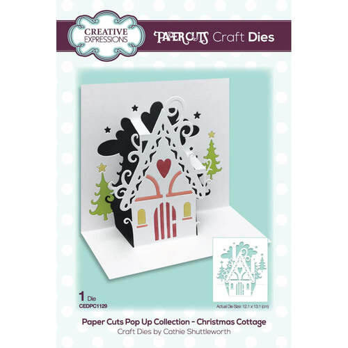 Creative Expressions Pop-Up Craft Dies - Christmas Cottage