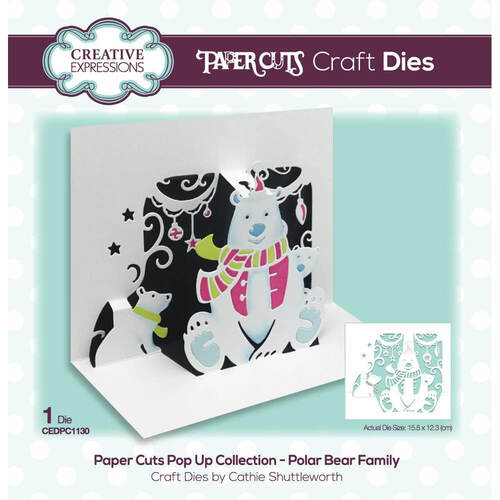Creative Expressions Pop-Up Craft Dies - Beary Christmas