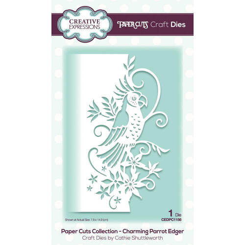 Creative Expressions Paper Cuts Edger Craft Dies - Charming Parrot