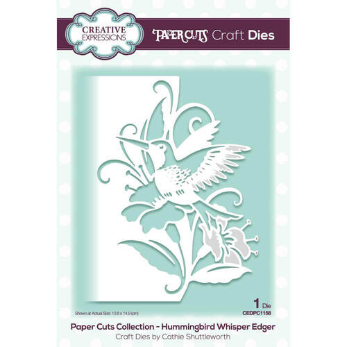 Creative Expressions Paper Cuts Edger Craft Dies - Hummingbird Whisper