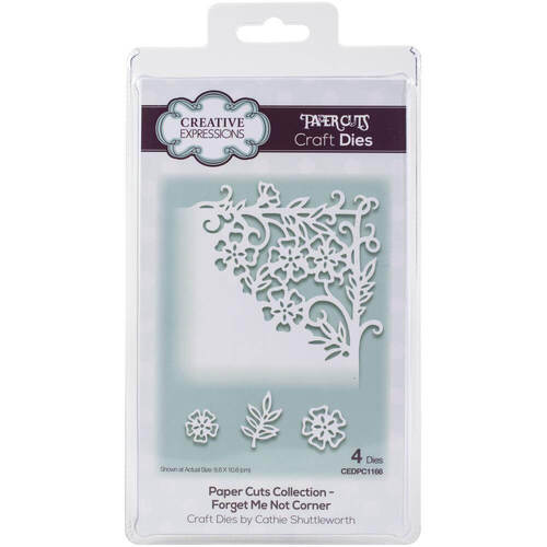 Creative Expressions Paper Cuts Corner Craft Dies - Forget Me Not