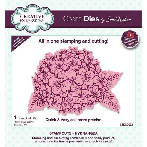 Creative Expressions StampCuts Dies - Hydrangea (By Sue Wilson)