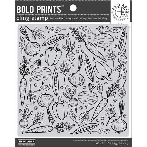 Hero Arts Cling Stamps - Veggie Medley Bold Prints CG869