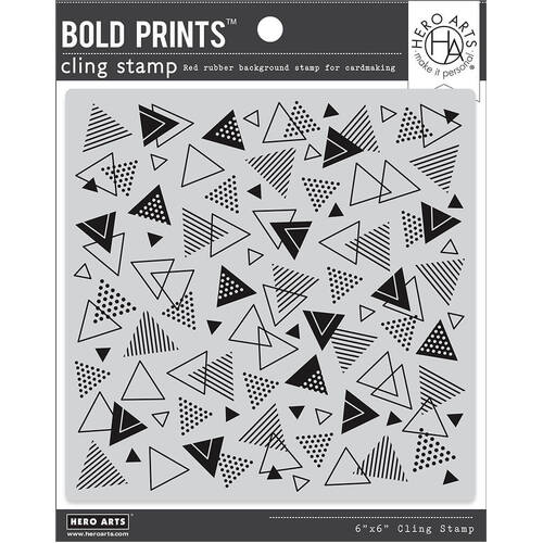 Hero Arts Cling Stamps - Triangle Mix Bold Prints CG912