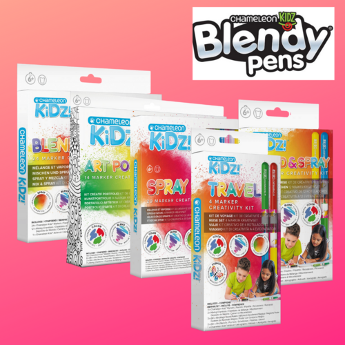Chameleon Kidz Blendy Pens  - Mix, Colour, Spray, Blend and Stencil!