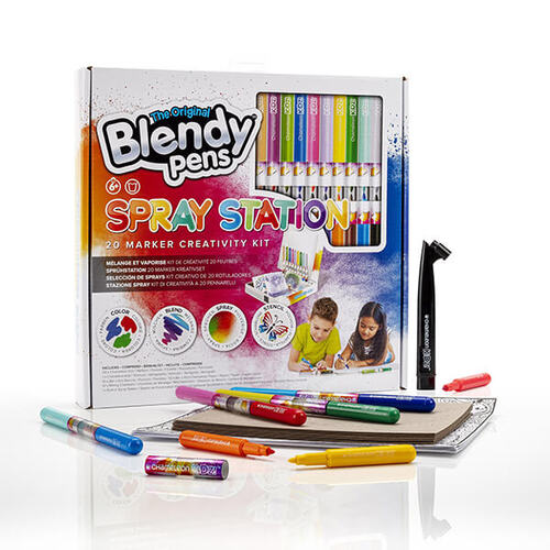 Chameleon Kidz Blendy Pens Spray Station 20 Marker Creativity Kit