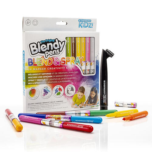 Chameleon Kidz Blendy Pens Blend & Spray 24 Marker Creativity Kit