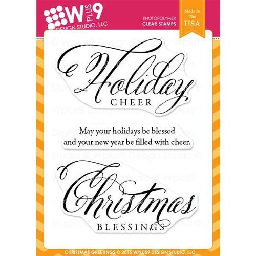 WPlus9 Design Stamps - Christmas Greetings CL-WP9CG