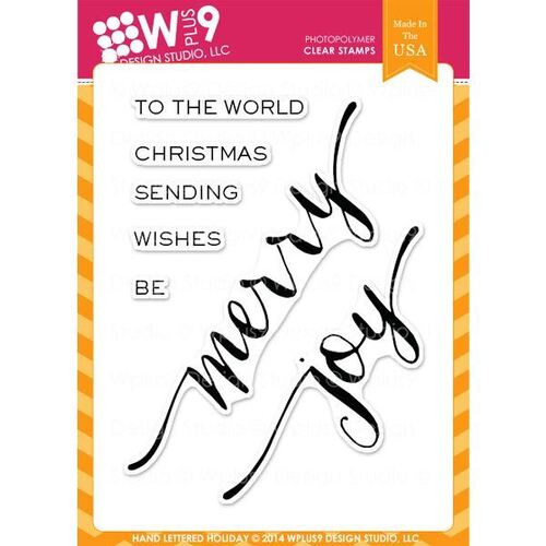 WPlus9 Design stamps - Hand Lettered Holiday