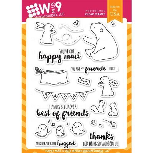 WPlus9 Design Stamps - Happy Mail CL-WP9HAMA