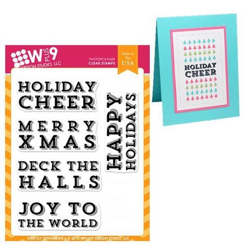 WPlus9 Design stamps - Strictly Sentiments 6