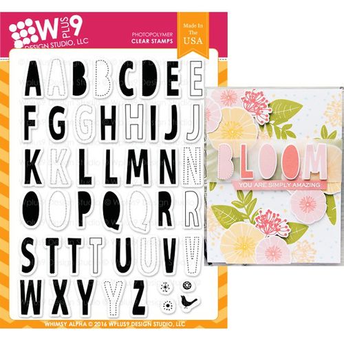 WPlus9 Design Stamps - WHIMSY ALPHA CL-WP9WAL
