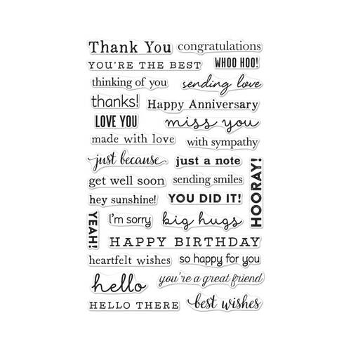 Hero Arts Clear Stamps - Many Everyday Messages CL954