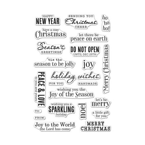 Hero Arts Clear Stamps - Christmas Messages CM100