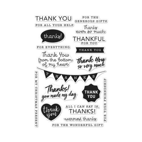 Hero Arts Clear Stamps - Thank You Messages CM135