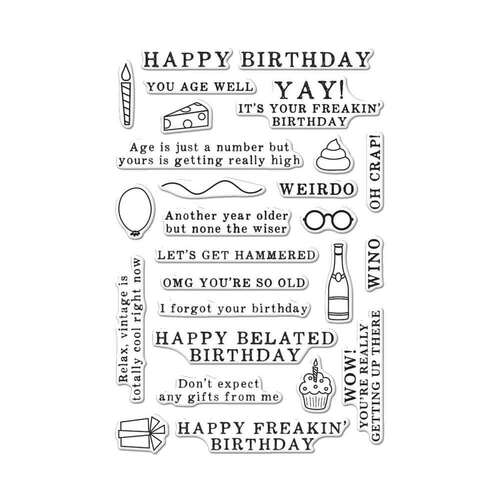 Hero Arts Clear Stamps - Irreverent Birthday Messages CM143