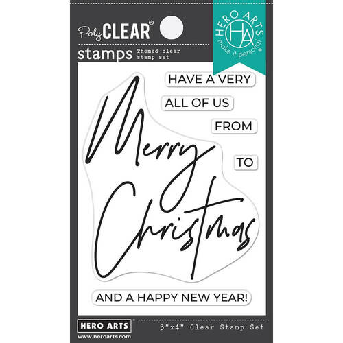 Hero Arts Clear Stamps Greetings 3"x4" - Merry Christmas CM644