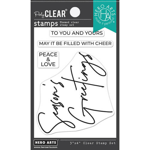 Hero Arts Clear Stamps Greetings 3"x4" - Season's Greetings CM645