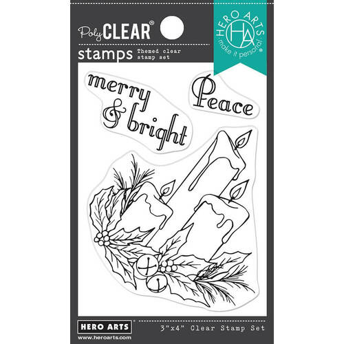 Hero Arts Clear Stamps 3"x4" - Holiday Candle Arrangement CM648