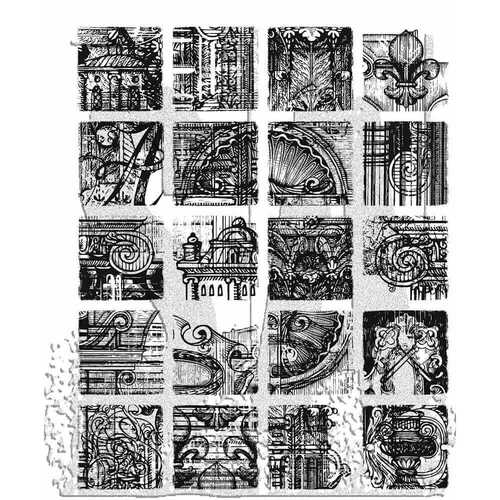 Tim Holtz Stampers Anonymous Cling Rubber Stamps - Creative Blocks CMS464