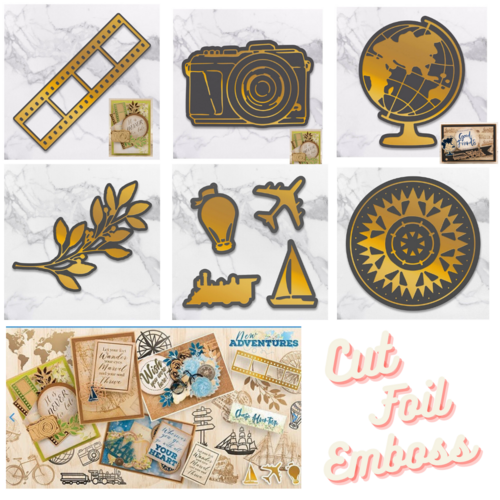 Couture Creations Cut & Create Dies - NEW ADVENTURES - Cut Emboss & Foil