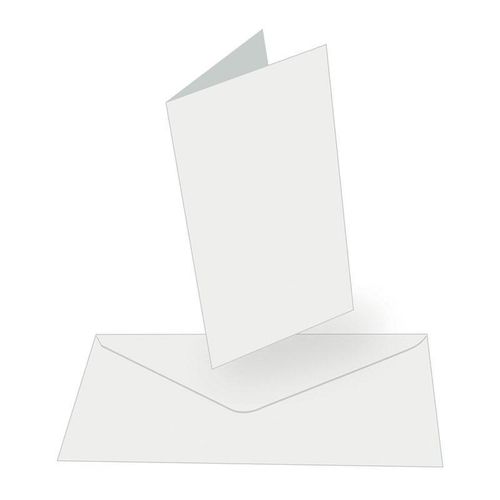 Couture Creations Card + Envelope Set - White Tall (50 Sets) CO724847