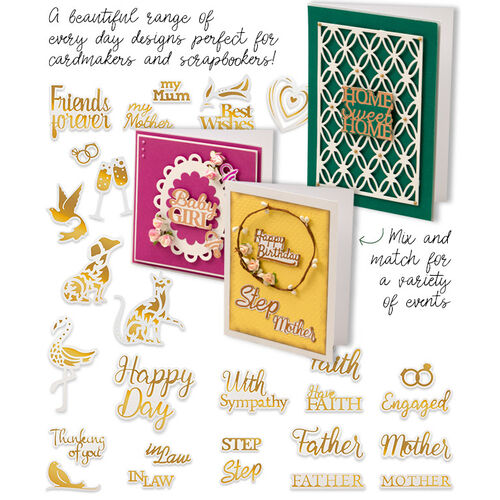 Couture Creations Mini Cut, Foil & Emboss - DAZZLIA Collection - Choose Your Design (discontinued)