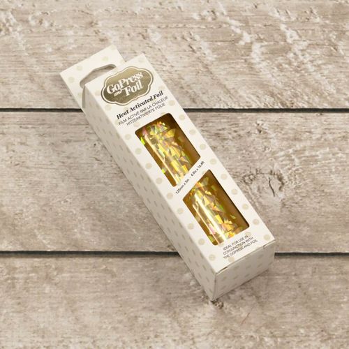 Couture Creations - Heat Activated Gold Foil - Iridescent Triangular Pattern