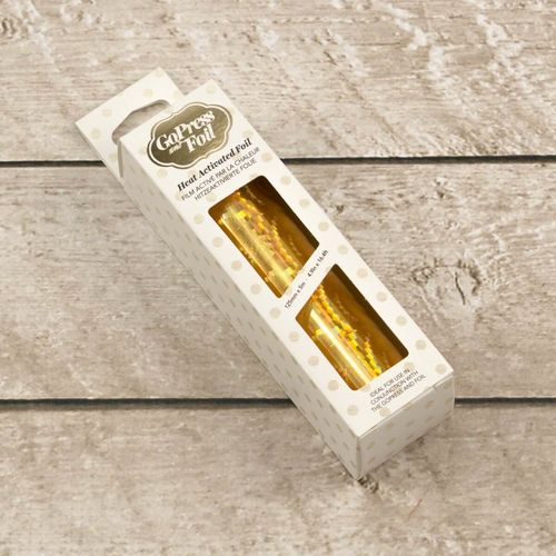 Couture Creations - Heat Activated Gold Foil - Iridescent Spiral Pattern