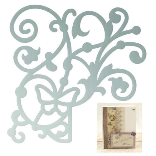 Couture Creations Mini Dies - Butterfly Garden - Butterfly Corner (approx. 48x48mm) CO726549