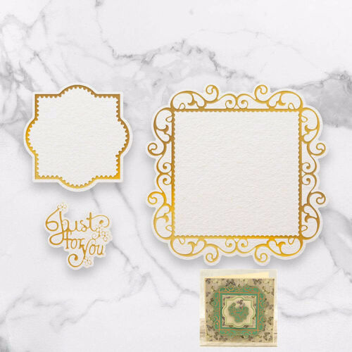 Cut, Foil and Emboss Decorative Nesting Die - Just For You Frames (132.2 x 132.2mm)