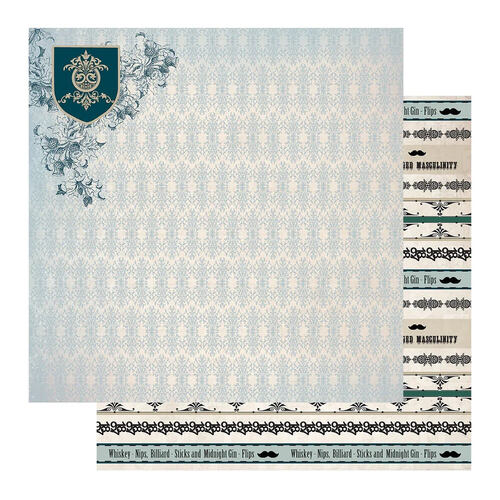 Couture Creations Paper 12x12 - Gentlemans Emporium - Sheet 7