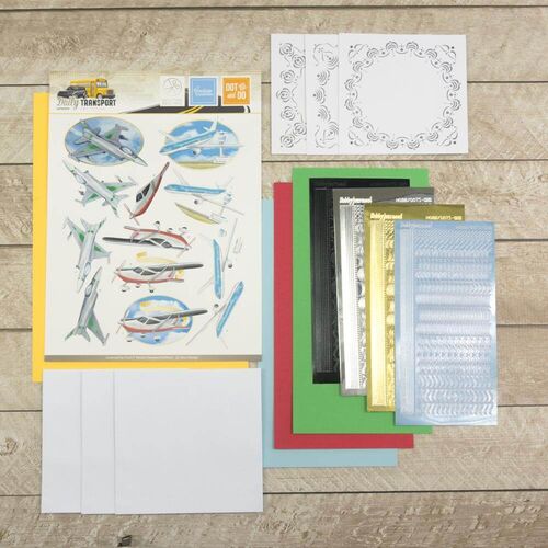 Card Kit 3D Diecut Decoupage Set - Its a Mans World - Airplanes CO727079