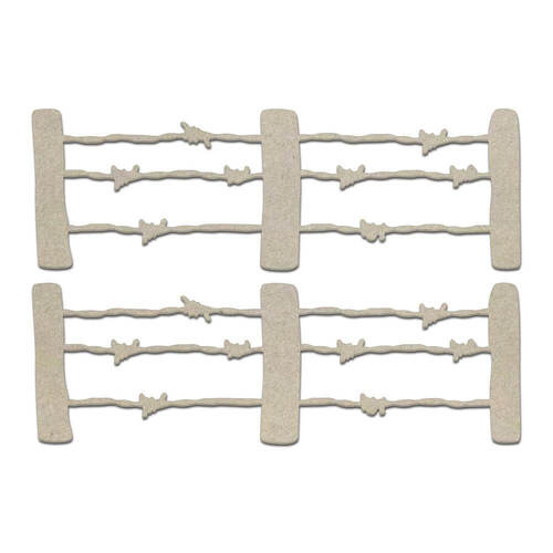Chipboard - Sunburnt Country - Barbed Wire Fences Set (2pc)