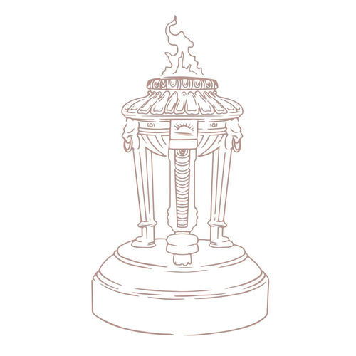 Couture Creations Mini Stamp - Lest We Forget - Eternal Flame (1pc) 50 x 50mm